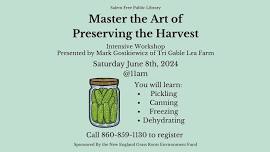 Mastering the Art of Preserving the Harvest