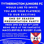 TJFC End of Season Presentation Evening Party