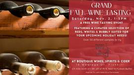 Grand Fall Wine Tasting at Boutique 2024