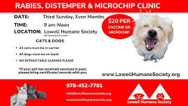 Rabies & Microchip Clinic at LHS