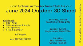 Golden Arrow June Outdoor 3D Shoot