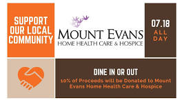 Dine for a Cause - Mount Evens Home Health Care & Hospice