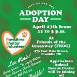 Pet Adoption Day at Friends of the Greenway.  Click on photo above for full picture