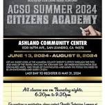 ACSO Summer 2024 Citizens Academy