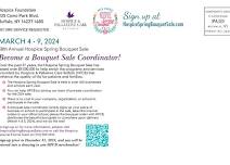 Hospice Spring Bouquet Sale Coordinator