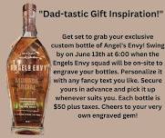 Angels Envy bottle etching during Trivia Night!