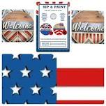 Layered Art Class Patriotic Sign