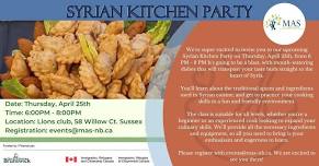 Syrian Kitchen Party