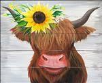 Flower Cow - CANVAS or WOOD! +DIY Candle