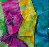 Alcohol Ink Dyed Scarves for Adults