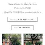 Women's Mexico City Culture Trip - April 2024