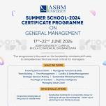 Summer School Certificate Programme 2024 on General Management