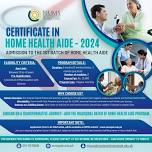 Certificate in Home Health Aide Admissions 2024