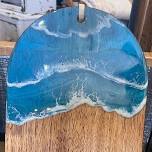 Epoxy ocean charcuterie board