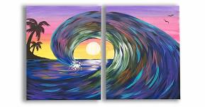 Mom & Me - Wave Painting — T.C. Studios Arts & Entertainment Group