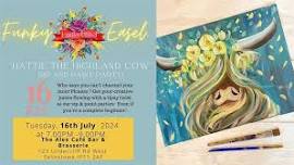 The Funky Easel Sip & Paint: Hattie the Highland Cow in Felixstowe, Suffolk