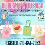 Kids Craft Time - Decorate a Tote Bag