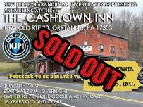 Overnight Investigation with NJPI at the Cashtown Inn,  Gettysburg, PA