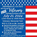 4th Annual Free Jefferson County Veterans Appreciation Picnic