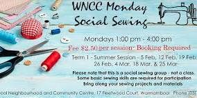 WNCC Monday Social Sewing