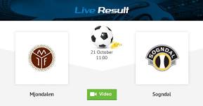 Mjondalen - Sogndal Norway / First Division October 21, 2024