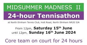 24-hour Tennisathon at North Elmham Tennis Club