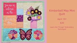 Kimberbell Mini Quilt: May