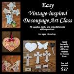 Easy Victorian-Inspired Decoupage Art Class e Debbie