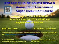 Annual Golf Tournament!