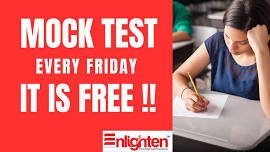 Free Mock Test In Enlighten Every Friday