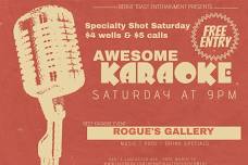 Saturday Night Karaoke! Back at Rogue’s Gallery