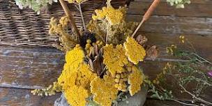 Create a Fall Dried Flower Centerpiece