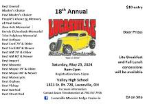 18th Annual Lucasville Masonic Lodge Cruise-In