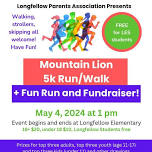 Mountain Lion 5K Fun Run/Walk ~ an LPA Fundraiser