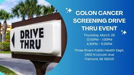 Colon Cancer Screening Drive Thru Event