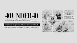 40 Under 40 | Recognizing Young Professionals