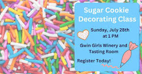 Cookie Decorating Class at Gwin Girls Winery