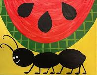 Ants Picnic Canvas