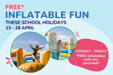 Free weekday inflatable fun with any purchase during the school holidays* (Copy) — Good Planet