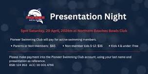 Pioneer Swimming Club - Presentation Night