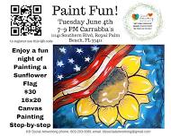 Sunflower Flag Canvas Tuesday June 4th 7-9 PM Carrabba's