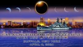 Great North American Eclipse Over USS Little Rock