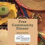 Free Community Dinner Sponsored by Infinger Insurance