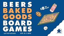 April 30th: Cookie & Beer Pairing Board Game Night (Boardwalk x Bobcayegon)