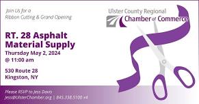 Join Us for a Ribbon Cutting at RT. 28 Asphalt Material Supply