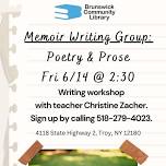 Memoir Writing: Poetry and Prose