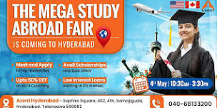 Azent Study Abroad Fair In Hyderabad | Apply For 2024 and 2025 Intakes