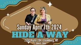 Charity Nuse & Jeremy Bunce LIVE The Hide A Way, Steamburg, NY Sun. Apr. 7th 3:30pm