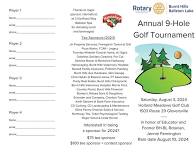 Burnt Hills Ballston Lake Rotary Golf Tournament