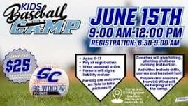 Kids Baseball Camp hosted by Garden City Wind